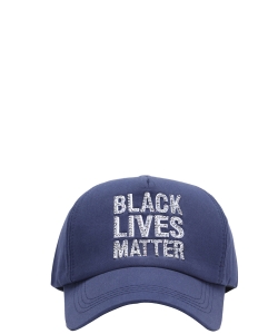 Black Lives Matter Rhinestone Cap CAP00496 NAVY